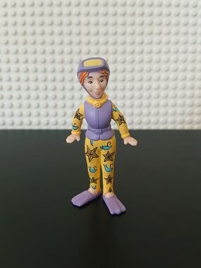 1995 Magic School Bus - Scuba Diver Ms. Frizzle 3" Figure - Wet Suit